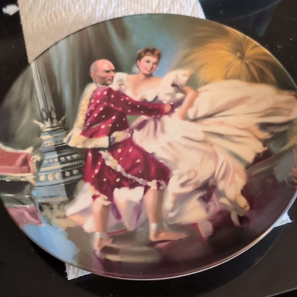 Knowles Decorative Plate with Red and White Accents